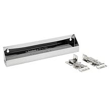 Stainless Steel Sink Front Tip-Out Tray with 1-Pair Hinges, 3" Height