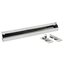 6591 Stainless Steel Sink Front Tip-Out Tray with Tab Stops