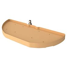 6881 Half-Moon 1 Tray Lazy Susan, Almond