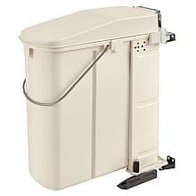 20 Liter Pivot-Out Waste Container for 16-1/4" Cabinet Opening, White