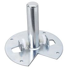 Kidney 1 Tray Bottom-Mount Hardware, Zinc