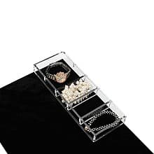 1-1/4" x 11-5/8" x 4-1/4" Jewelry Organizer, Translucent Finish