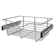 7" x 14" x 18" Wide Heavy-Gauge Pull-Out Wire Basket