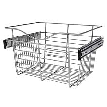 11" x 14" x 18" Wide Heavy-Gauge Pull-Out Wire Basket