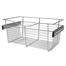 11" x 14" x 24" Wide Heavy-Gauge Pull-Out Wire Basket