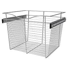 18" x 20" x 24" Wide Heavy-Gauge Pull-Out Wire Basket