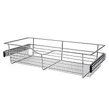 7" x 14" x 30" Wide Heavy-Gauge Pull-Out Wire Basket