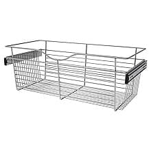 11" x 14" x 30" Wide Heavy-Gauge Pull-Out Wire Basket