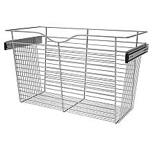 18" x 14" x 30" Wide Heavy-Gauge Pull-Out Wire Basket