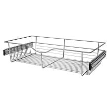 7" x 16" x 30" Wide Heavy-Gauge Pull-Out Wire Basket