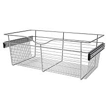 11" x 16" x 30" Wide Heavy-Gauge Pull-Out Wire Basket