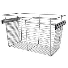 18" x 16" x 30" Wide Heavy-Gauge Pull-Out Wire Basket