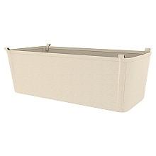 7-25/32" x 10-5/8" Canvas Closet Basket Liner, Tan Finish