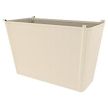 14-25/32" x 10-5/8" Canvas Closet Basket Liner, Tan Finish