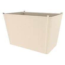 14-25/32" x 14-5/8" x 22-3/4" Canvas Closet Basket Liner, Tan Finish