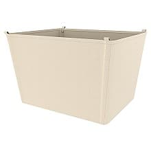 14-25/32" x 18-5/8" x 22-3/4" Canvas Closet Basket Liner, Tan Finish