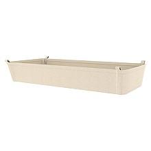 7" x 16" x 30" Canvas Closet Basket Liner, Tan Finish