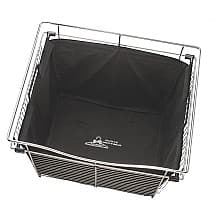 14-15/32" x 12-1/4" x 27-3/8" Wide Closet Hamper Bag Insert, Black Finish