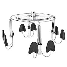 18" Men's Lazy Shoe-Zen with Extra Shelf, Chrome Finish