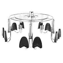 18" Women's Lazy Shoe-Zen with Extra Shelf, Chrome Finish