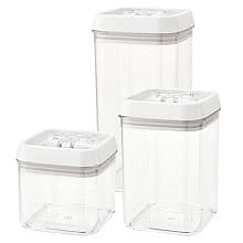 1.04 QT/1.55 QT/2.07 QT Acrylic Storage Container Set, Translucent