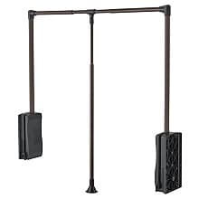 26" - 35" Pull Down Closet Rod, Oil Rubbed Bronze Finish