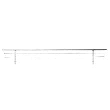17" Wire Shoe Rail, Chrome Finish