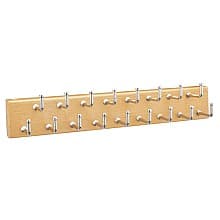 14" Pull-Out Belt Rack, Natural Finish