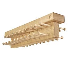 13-7/8" Slide-Out Tie Butler, Natural Finish