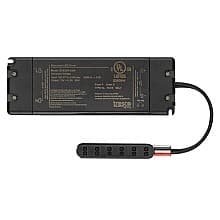 T611 30W Dimmable LED Power Supply with Mounting Block, 6-1/8", Black