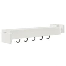 4-1/4" Outdoor Slide-Out Organizer with 5 Hooks, White