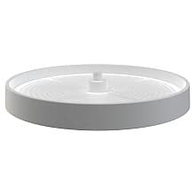 LD-2061 18" Full-Circle 1 Tray Lazy Susan, White