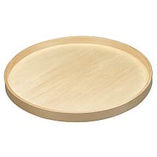 Full-Circle 1 Tray Wood Lazy Susan with Steel Swivel Bearing