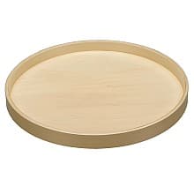 LD-4BW Full-Circle 1 Tray Lazy Susan with Steel Swivel Bearing, Natural Maple, Bulk (20/Box)