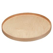 4NW Full-Circle 1 Tray Wood Lazy Susan with Swivel Bearing