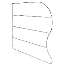 1/4" Tray Divider, Chrome