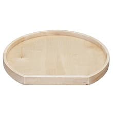 28" D-Shape 1 Tray Lazy Susan with Steel Bearing