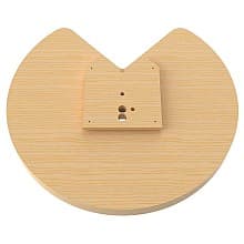 28" Kidney Shape 1-Tray Wood Lazy Susan with Steel Swivel Bearing