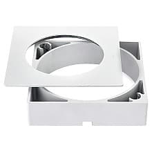 OptiPockit Square Surface Mount Ring, White