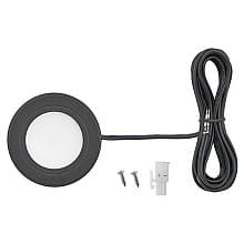 EquiLine LED 3W Cool White Puck Light, Black