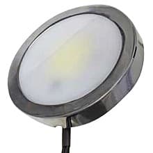 Power Pockit® LED 3W Warm White Puck Light, 2-1/2", Black