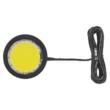 LED 5W Cool White Puck Light, Black