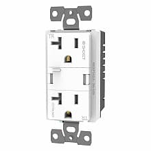 Swidget T929 120VAC 20A Outlet with Wi-Fi Control Insert, 2.8", White