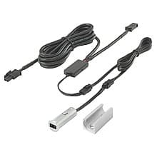 60W/96W Round Single Door Sensor, 1-7/16", Nickel