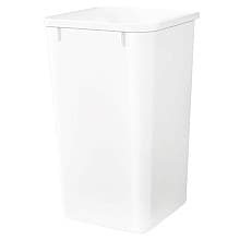 Single 27 QT Replacement Waste Container, White
