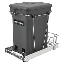 Single 24 QT Bottom-Mount Waste Container with Compo+ Container