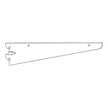 RVS32 Shelf Bracket, Satin Zinc/Chrome Finish