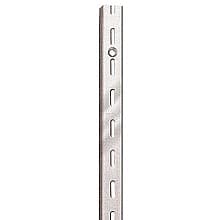 8' RV40 Single Slot Shelf Standard, Satin Zinc Finish