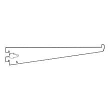 RVS42 Shelf Bracket, Satin Zinc Finish