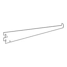RVS45 Upslant Shelf Bracket, Satin Zinc Finish